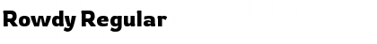 Rowdy Regular Font