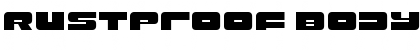 Rustproof Body Font