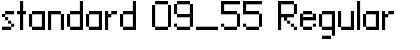 standard 09_55 Regular Font standard 09_55 Regular Font