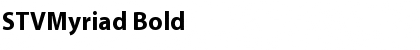 STVMyriad Bold Font STVMyriad Bold Font