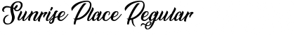 Sunrise Place Font