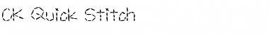 CK Quick Stitch Font