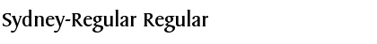 Sydney-Regular Font