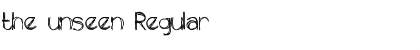 Download the unseen Font Download the unseen Font