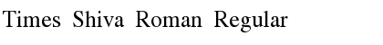 Download Times Shiva Roman Font Download Times Shiva Roman Font