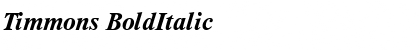 Timmons Font