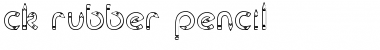 CK Rubber Pencil Font