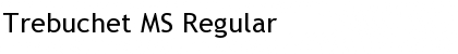 Trebuchet MS Regular Font