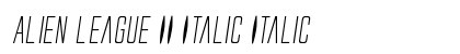 Alien League II Italic Italic