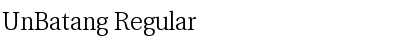 Download UnBatang Font Download UnBatang Font