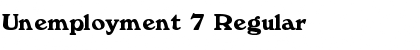 Download Unemployment 7 Font Download Unemployment 7 Font