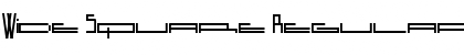 Wide Square Font