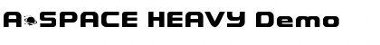 A*SPACE HEAVY Demo Font
