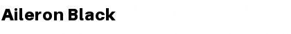Aileron Black Regular Font Aileron Black Regular Font