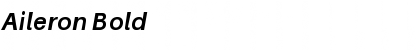 Aileron Bold Font
