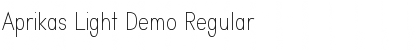 Aprikas Light Demo Font