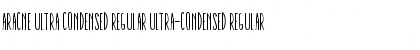 Aracne Ultra Condensed Regular Ultra-condensed Regular Font