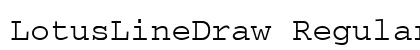 LotusLineDraw Regular preview