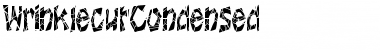 WrinklecutCondensed Font