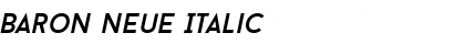 Baron Neue Italic Font