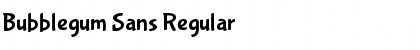 Bubblegum Sans Regular Font