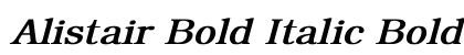 Alistair Bold Italic Bold Italic preview