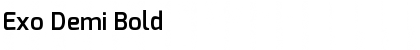 Exo Demi Bold Font
