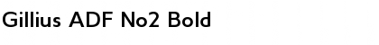 Gillius ADF No2 Bold Font Gillius ADF No2 Bold Font