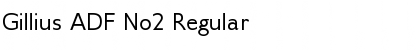 Gillius ADF No2 Regular Font Gillius ADF No2 Regular Font