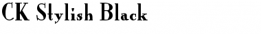 CK Stylish Black Regular Font