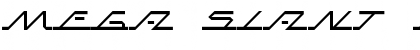 MEGA SLANT LINE Regular Font MEGA SLANT LINE Regular Font