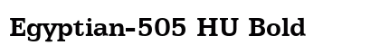 Egyptian-505 HU Bold preview