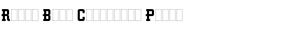 Retro Bold Condensed Plain Font