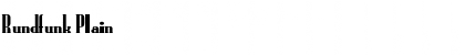 Rundfunk Font
