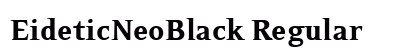 EideticNeoBlack Regular preview