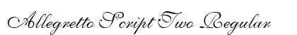 Allegretto Script Two Regular preview