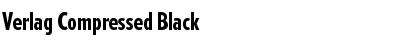 Verlag Compressed Black Font