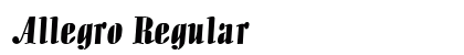 Allegro Regular preview