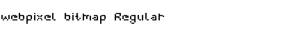 webpixel bitmap Regular Font