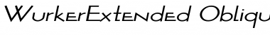 WurkerExtended Oblique Font