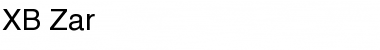 XB Zar Regular Font XB Zar Regular Font