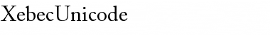 Xebec Unicode Regular Font