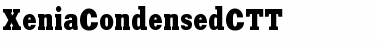 XeniaCondensedCTT Regular Font