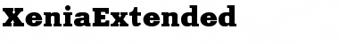 XeniaExtended Regular Font XeniaExtended Regular Font