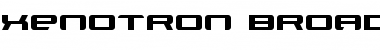 Xenotron Broadstroke Font