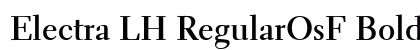 Electra LH RegularOsF Bold preview