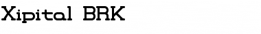 Xipital BRK Font