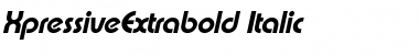 XpressiveExtrabold Italic Font