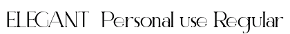 ELEGANT Personal use Regular