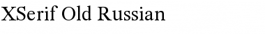 XSerif Old Russian Regular Font